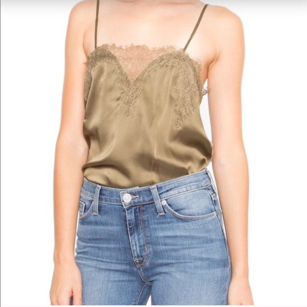 CAMI NYC “sweetheart tank” in olive green 🌿